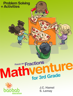 mathventure, grade 3 math, fractions grade 3, fun math, math textbook